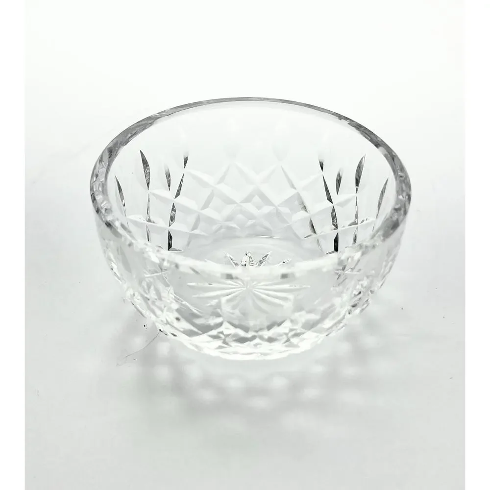 Waterford “Lismore” Crystal Creamer 3 3/4” 6oz & Open Sugar Bowl 4” Set, Signed